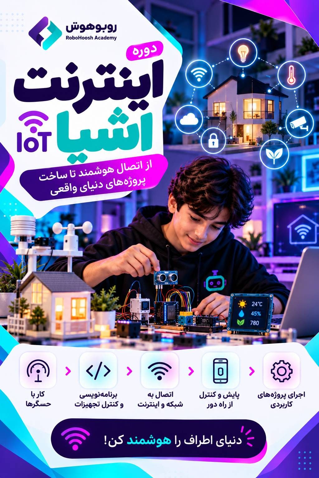 پوستر دوره اینترنت اشیا