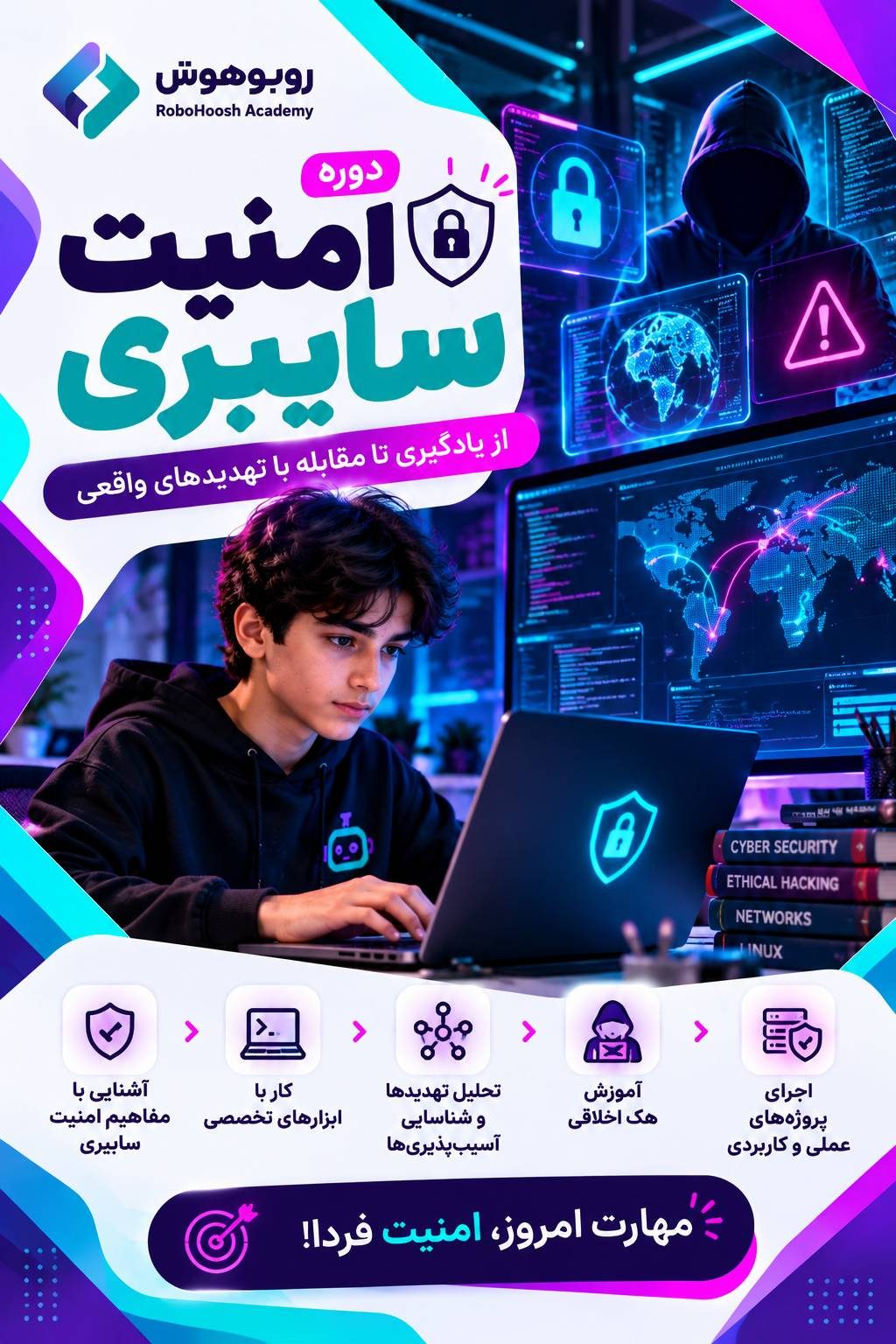 پوستر دوره جامع امنیت سایبری 